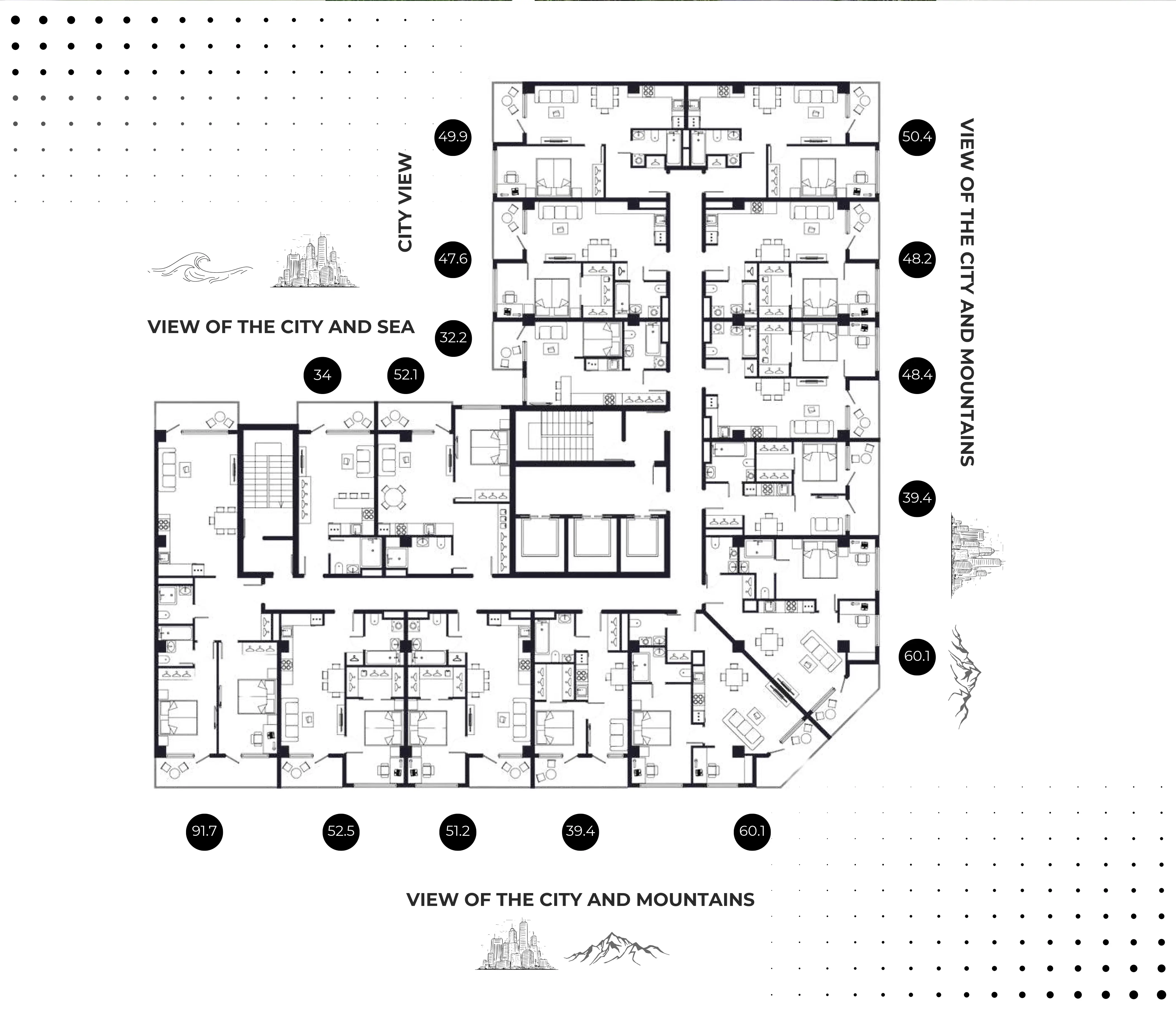Apartments and floor plans in Balance