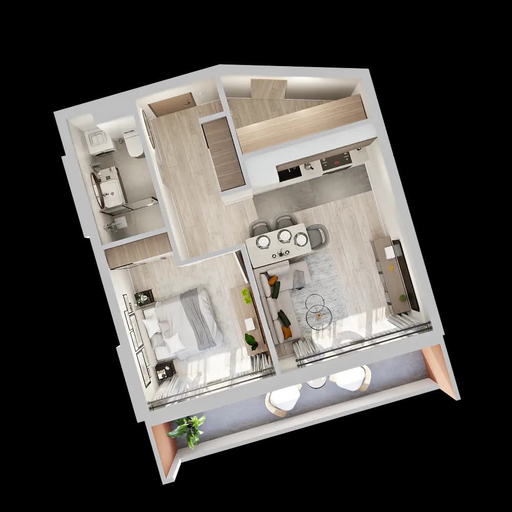 Silver Point — 1 bedroom, 48 m²