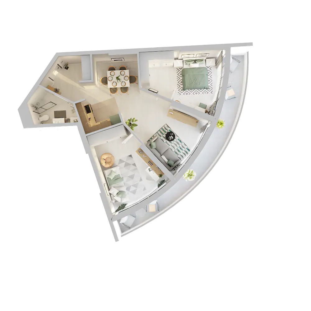 Silver Point — 2 bedrooms, 83.7 m²