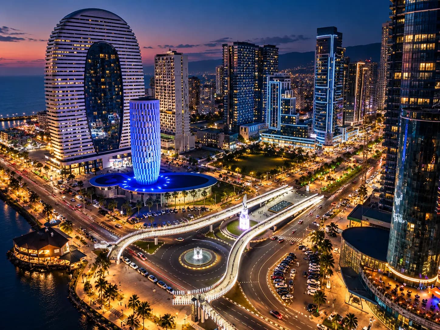 High-rise development on Heroes' Alley in Batumi