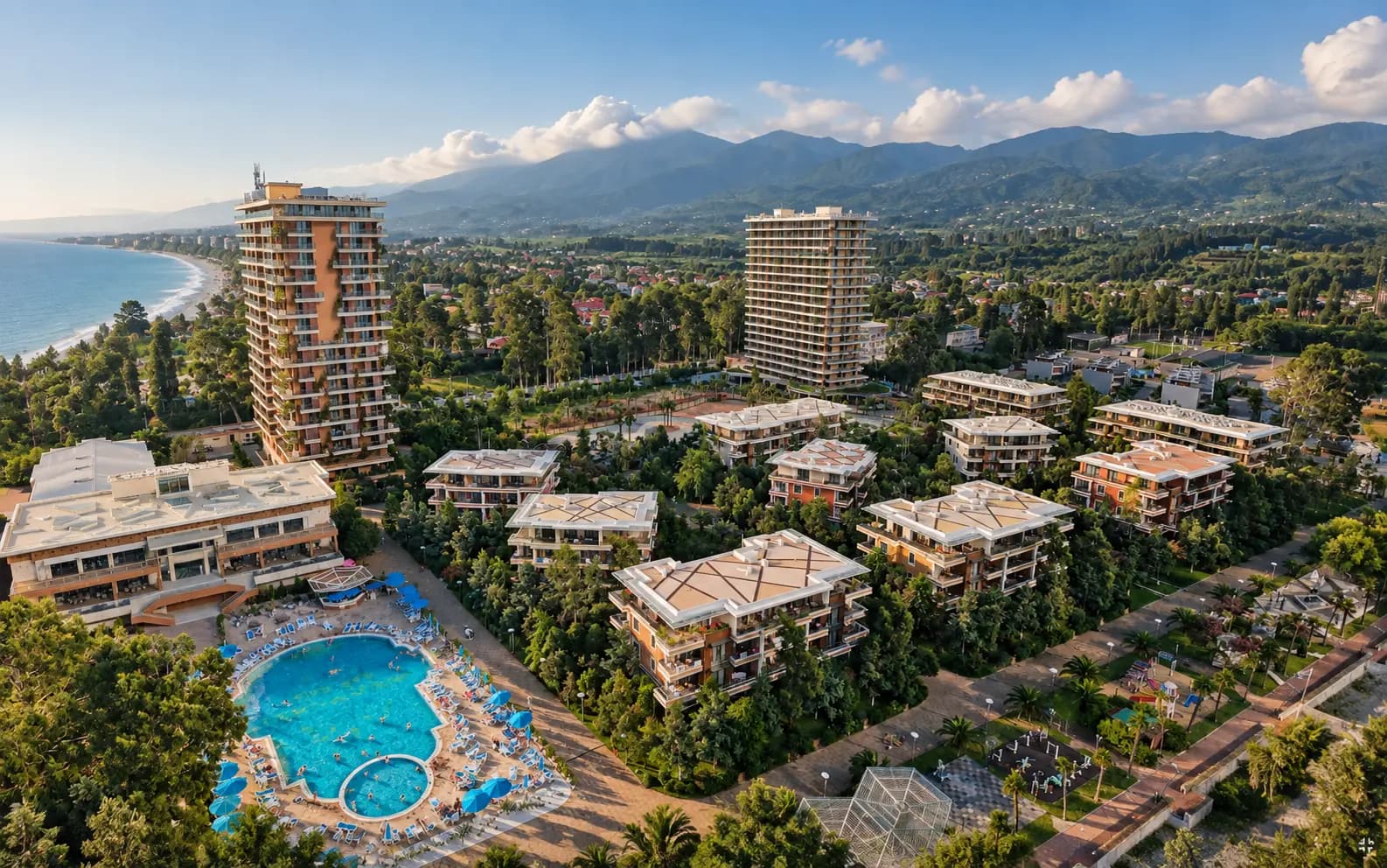 Resort development along the Chakvi coast